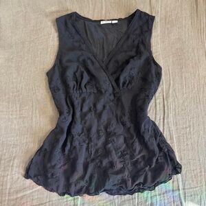 cato y2k embroidered floral tank